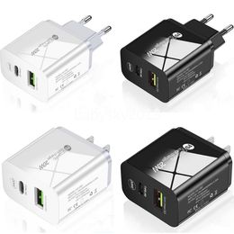 Universal 5V 2.4A UE EE. UU. AC Cargador de pared de viaje para el hogar 12W Adaptador de corriente automático Tipo c PD Cargadores para Ipad iPhone 12 13 14 15 pro huawei B1