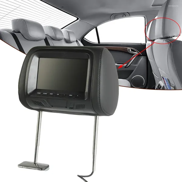 Monitor Universal de 7 pulgadas para reposacabezas de coche, entretenimiento para asiento trasero, reproductor Multimedia, pantalla MP5, almohada para la cabeza del automóvil para la mayoría