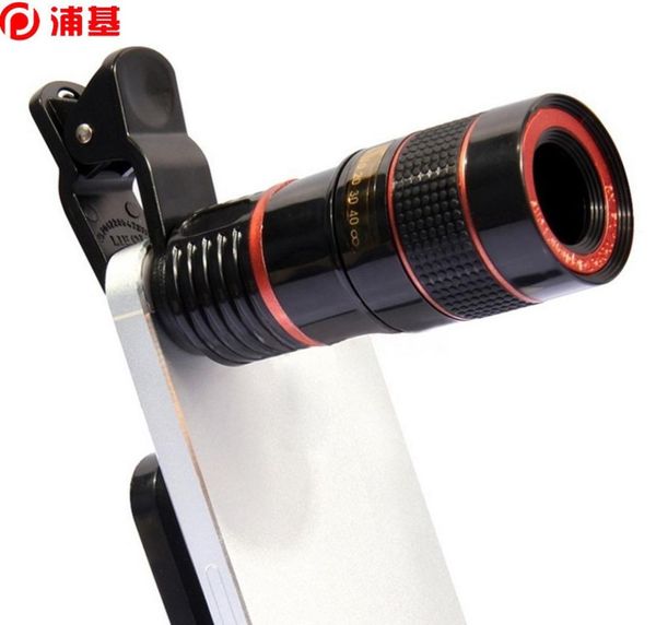 Universal 8x Optical Zoom Portable Phone Mobile Telescope Télescope Camera Lens and Clip for Smartphone Zoom Len8983819