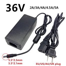 Universal AC DC 36V Adaptateur d'adaptateur de puissance 36 V 2A 3A 4A 4.5A 5A 36 VOLT ADAPTADOR 36V5A Adaptateur 36V4A 36V3A commutation 5,5 mmx2,5 mm