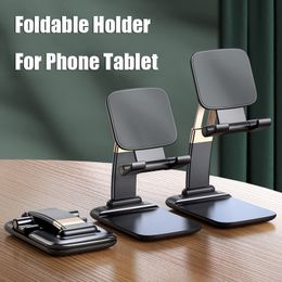 Universele verstelbare telefoonhouder Stand voor iPhone 11 12 Pro Max Samsung Note 20 Ultra iPad Tablet Opvouwbare Metalen Houder Desk Stand MQ50