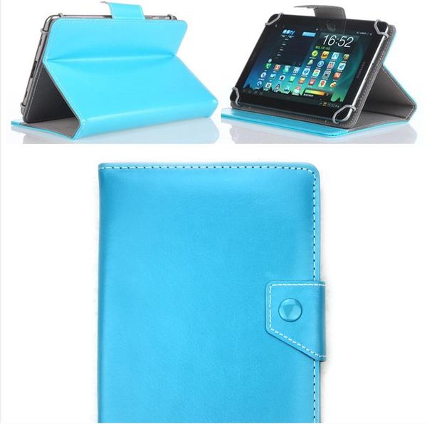 Estuches universales ajustables de cuero de PU para 7 8 9 10 pulgadas Tablet PC MID PSP Pad iPad Covers UF158