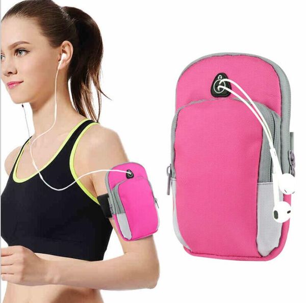 Brazalete universal para todo el teléfono, bolsa para el brazo, fundas para teléfono impermeables para exteriores, funda para gimnasio, correr, deportes, Fitness, muñeca, cinturón de mano, bolsas para teléfonos inteligentes de 4 a 6 pulgadas