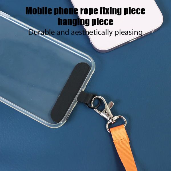 Clip de sangle de lonyard anti-perdant universel pour clip de corde de téléphone accrocher un patch de chaîne de téléphone noir mobile pour les accessoires iPhone