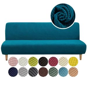 Universele Armless Sofa Bed Cover Vouwen Moderne Seat Slipcovers Stretch Covers Couch Protector Elastische Futon Spandex Chair