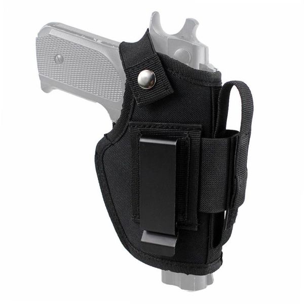 Funda Universal para cinturón y cadera con revista para transporte oculto compatible con G26 27 43 45 9mm LC9 Taurus Colt con ambas manos, uso IWB cowboy Hol62574