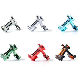 Universal Bike Bicycle telefoonhouder 360 Roteer aluminium legering Cycling Motorfiets Motor Mount Mount Mobile Phone Rack Bracket