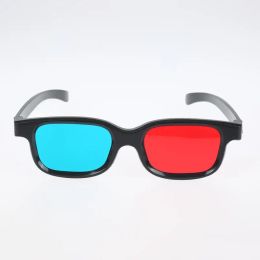 Universal Black Frame Blue Red Cyan Anaglyph 3D Lunettes 3D bon marché pour le jeu de projecteur LED Films 3D Films 3D et jouer à des jeux 3D