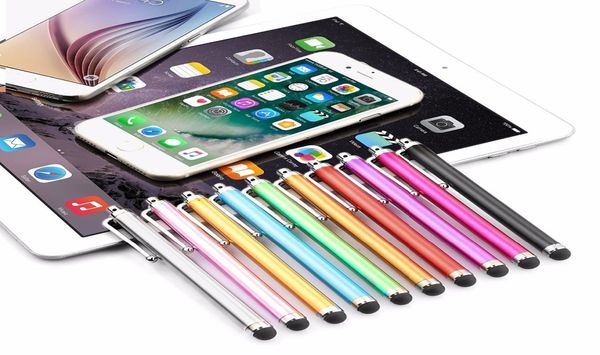 Lápiz táctil capacitivo universal para iPhone 6S 5s 4s Samsung S6 HTC M8 M9 Ipad Tablet Lápiz óptico Pantalla táctil capacitiva pen7784848