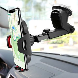 Universal Car 360ﾰRotate MobilePhone Holder Mount Sucker Bras rétractable Phone Bracket Stand Fit pour iPhone 13 12 Pro Max Xiaomi