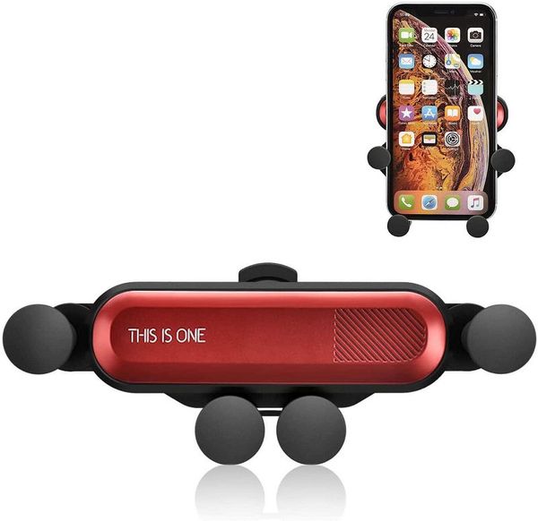 Support universel de téléphone portable à Clip pour grille d'aération de voiture, il s'agit d'un support par gravité pour iphone huawei xiaomi