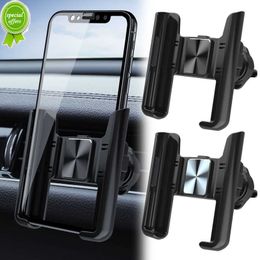 Universal Car Air Vent Phone Mount Auto 360 Rotatif Gravity Cellphone Holder Stands Support Car Aceessories Noir Argent 1Pc