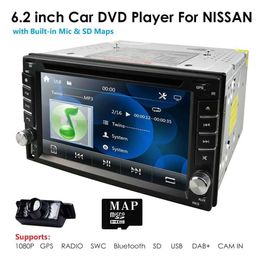 Universal Car Audio Radio Dubbel 2 din Dvd-speler GPS Navigatie In dash 2din PC Stereo Head Unit video RDS USB Kaart Cam247T