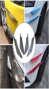 Universal Car Bumper Splitter Fines Auto Modification Wind Spoiler Luchtmesbeschermingsdecoratie Trim 4 van de koolstofvezel kleur3066680832