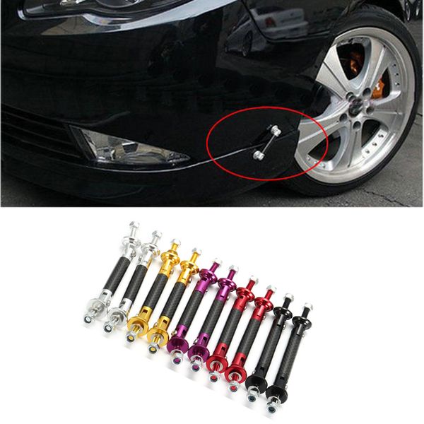 Universel voiture fibre de carbone réglable avant arrière vent séparateur pare-chocs voitures pare-chocs protecteur tige Support 75mm Auto pièces extérieures