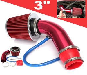 Filtre d'admission d'air froid universel pour voiture, Kit d'induction en aluminium, système de tuyau, rouge 6935326
