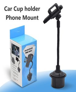 Universal Car Cup Mount Phone Portez pour l'iPhone 11 Pro Max Samsung A71 Pince à bras long avec prise de téléphone antidérapant dans le package de vente au détail 6510263