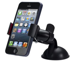 Soporte universal para teléfono para tablero de automóvil Soporte para montaje en parabrisas automático para MP3 GPS iPhone 14 13 5S 6S SE 7 8 Samsung con paquete minorista 9948065