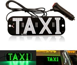 LED-taxibord Display signaalindicatielampjes 12V LED Cab Top Sign-voorruitlamp met sigarettenaansteker