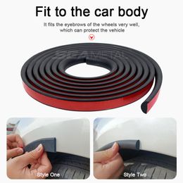 Universal Car Fender Flares Rubber Arch Arc Roue Lèche pour l'expanneur de voiture Protector Strip Mud Guard pour Ford Golf Mazda BMW