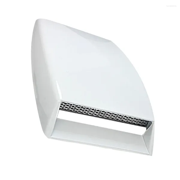 Universal Car Hood Scoop Racing flujo de aire entrada capó rejilla de ventilación cubierta (blanco) suministros para vehículos