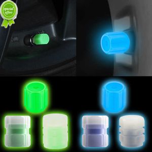 Universele auto Lumineuze klepdoppen Automotor Motorfietswiel Band Gloeiende Klep Klep Bandwiel Hub Styling Decor Auto -accessoires