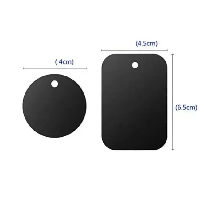 Universal Car Mount Metal Plate with Adhesive For Magnetic Mount cellphone Holder Replacement Metal Plate Kit Magnet Mobile Phone Stand