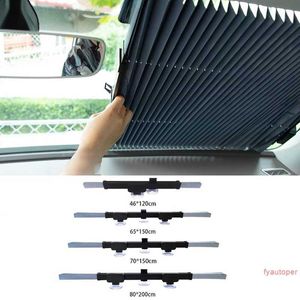 Universele auto intrekbare zonneschade parasol zonneschade voorste achterruit opvouwbare auto winshield zon schaduwbeveiliging accessoires