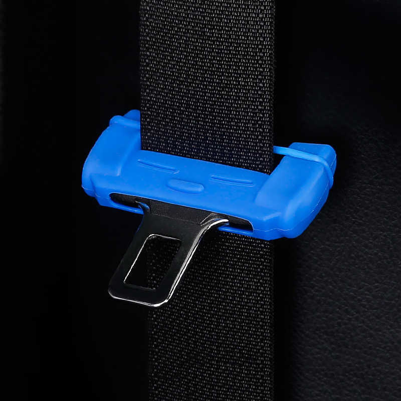 Universal Car Safety Belt Buckle Protector Silicon Anti-Scratch Seat Belt Buckle Clip Anti-Scratch Cover Car Interior
