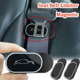 Corturón de seguridad universal Limitador Limitador magnético Límite fijo con clip de tarjeta Auto adhesivo Accesorios de clip de cinturón de seguridad