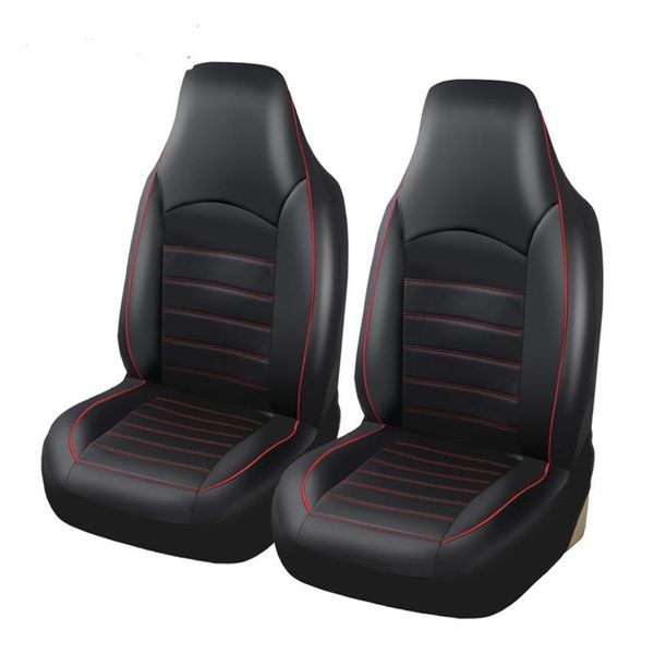 Funda Universal para asiento de coche, fundas para asientos delanteros dobles de cuero Pu siamés, accesorios para Crossovers Sedans, accesorios interiores para automóviles, Protect256a