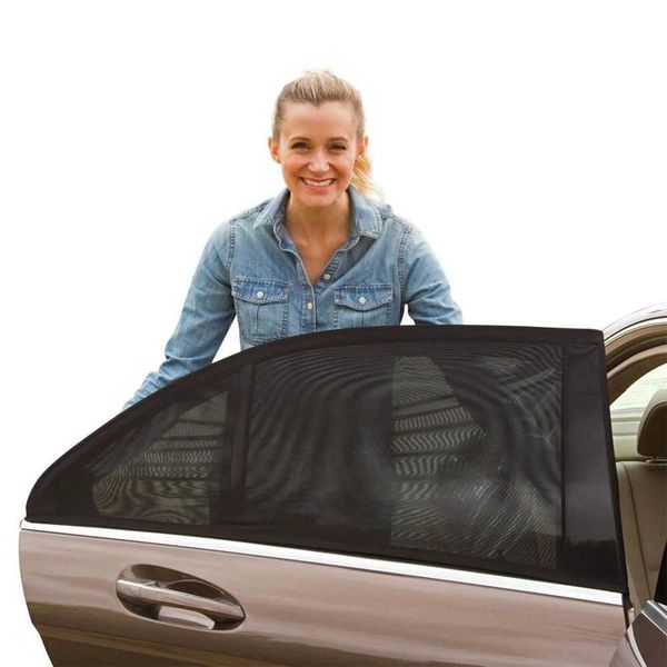 Rideau pare-soleil universel pour vitres latérales de voiture, couverture de fenêtre avant et arrière, Protection UV, pare-soleil, accessoires de style automobile