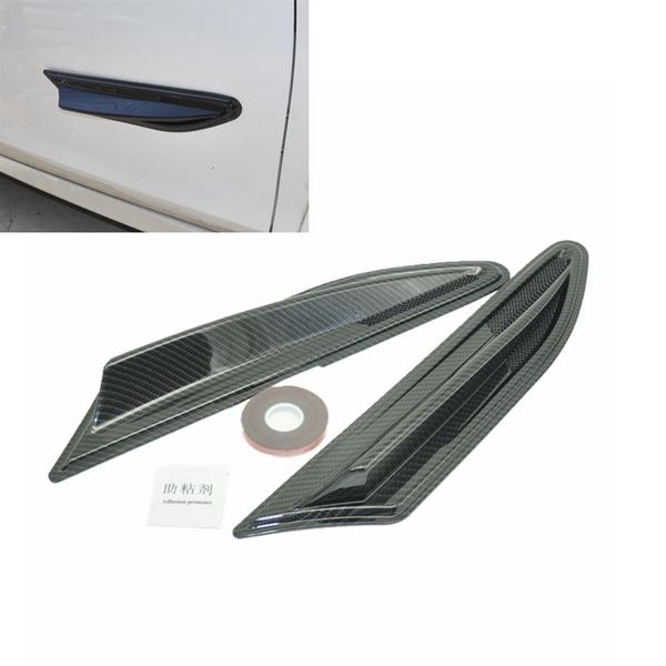 Autocollants de voiture universels pare-chocs avant séparateur de lèvres ailerons Spoiler Canards fibre de carbone Print292K