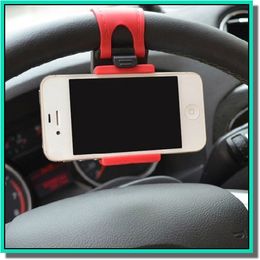Universal Car Streeling Wheater Helder Smart Clip Clip Car Bike pour Smart Mobile Samsung Phone GPS Holder avec bo￮te de vente au d￩tail