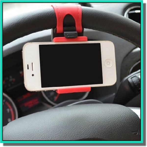 Support universel de volant de voiture Streeling Support de vélo de voiture SMART Clip pour support GPS de téléphone portable Sam mobile intelligent avec boîte de vente au détail