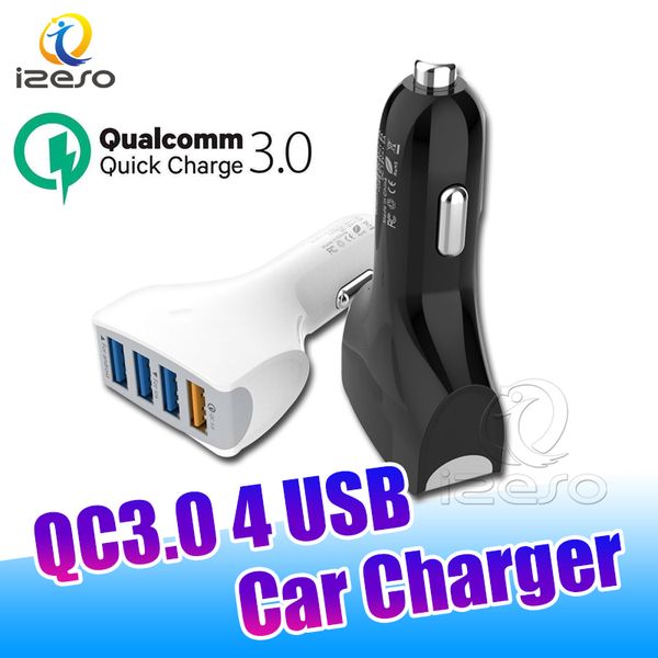 Cargador adaptador de coche USB Universal QC3.0 CE FCC ROHS carga rápida de coche 5V 3A carga rápida para iPhone 13 Pro Max izeso