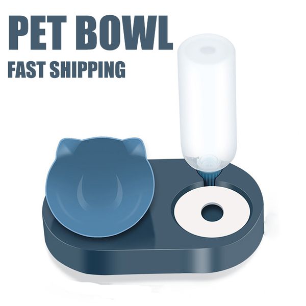 Bol pour chat universel chien automatique fontaine à boire pour animaux de compagnie distributeur d'eau conteneur chaton chiot mangeoire fournitures