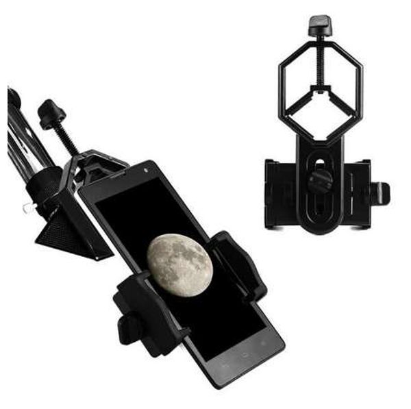 Binocular Universal para teléfono móvil, adaptador ajustable, montaje de microscopio, mira telescópica, soporte de Clip para telescopio, soporte para teléfono móvil