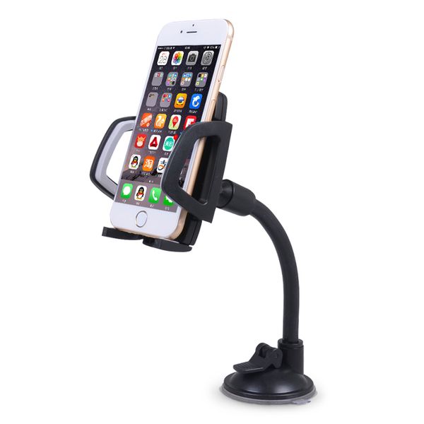 Soporte universal para teléfono celular en soporte para automóvil Soporte para teléfono móvil de brazo largo accesorios huawei samsung xiaomi Soporte para teléfono