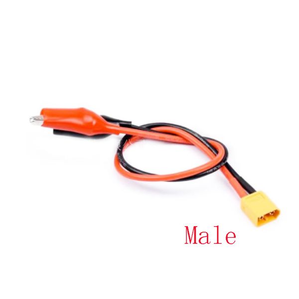 Câble de chargeur universel xt60 mâle / femelle à crocodile Clip conteur Plug 14AWG Câble filaire