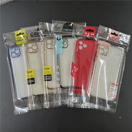 Universal Clear Plastic Accesorios para teléfonos móviles Estuches para auriculares Paquete al por menor Embalaje OPP Poly Bag Bolsa de embalaje para iPhone 14 13 12 Pro Max
