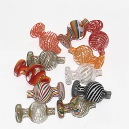 Bouchons de verre à bulles de verre colorés universels OD 25mm Accessoires pour fumeurs XL épais Quartz banger Nails narguilés bangs à eau tuyaux plates-formes pétrolières