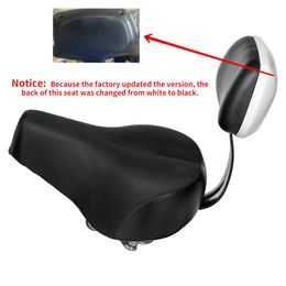 Universal Comfort Gel Driesper elektrisch scooter Bike Saddle STEAT met achtersteunondersteuning PU lederen cover fietsaccessoires