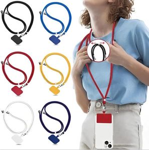Universal Crossbody Phone Lanyards with Patch Adjustable Mobile Phone Lanyard Neck Rope for Cell Phone Hanging Cord Strap