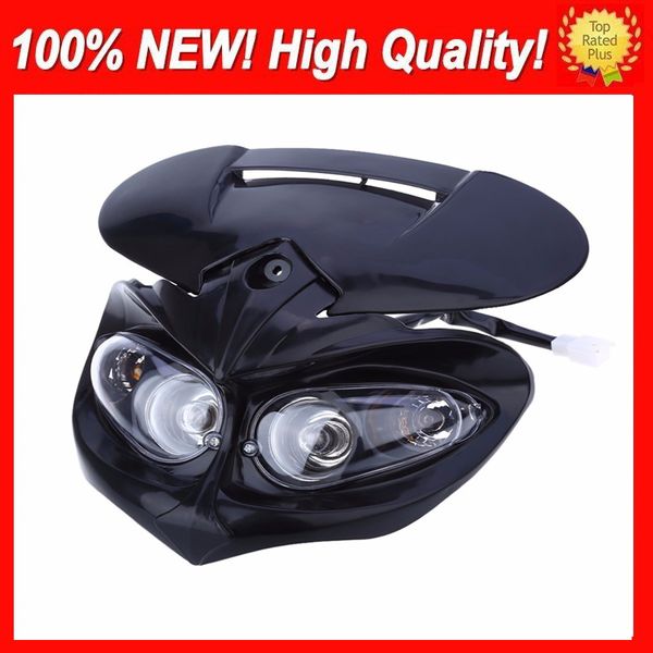 Universal DC 12V 18W Motocicleta Faros dobles Faros de carenado Faros de haz alto / bajo Impermeable Conducción Punto de niebla Faro de faro Faro de faro