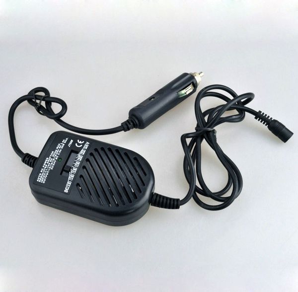 Universal DC 80W Car Auto Charger Power Supply Adapter Set para Laptop Notebook con 8 enchufes desmontables Envío gratis Venta al por mayor 100pcs