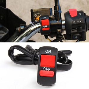 Universele DC12V 10A Motorfietsstuur Vlamingsschakelaar AAN UIT Knop Motorfiets Onderdelen voor Moto Motor ATV-fiets