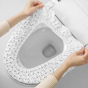 Universeel wegwerp toilet niet-geweven stoelhoes Mat waterdichte draagbare WC Pad Independent Packing Safety Sanitair