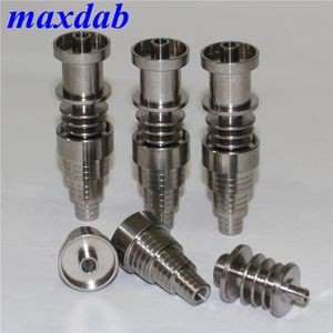 Universal Domeless 10mm 14 mm 19 mm titanium nagel voor mannelijke of vrouwelijke gewrichten verstelbare titaniums nagels 6 in 1 asvanger water bong