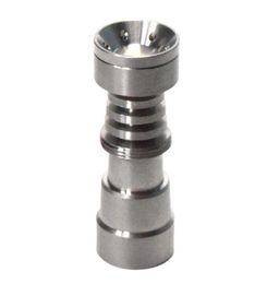 Outils à main fumeurs universels sans Dome 4 en 1 gr2 ongles de titane 14 mm18 mm pour les bangs en verre de tuyau d'eau avec un articulation mâle et femelle DAB3635607